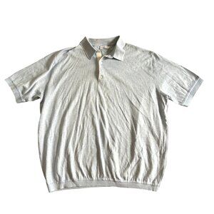 Maus & Hoffman Mens XXL Short Sleeve Polo Casual Shirt Light Blue